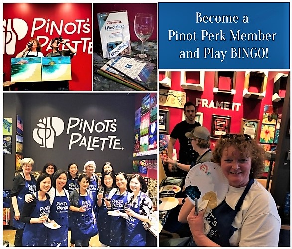 Pinot Perk Members Paint and Play BINGO